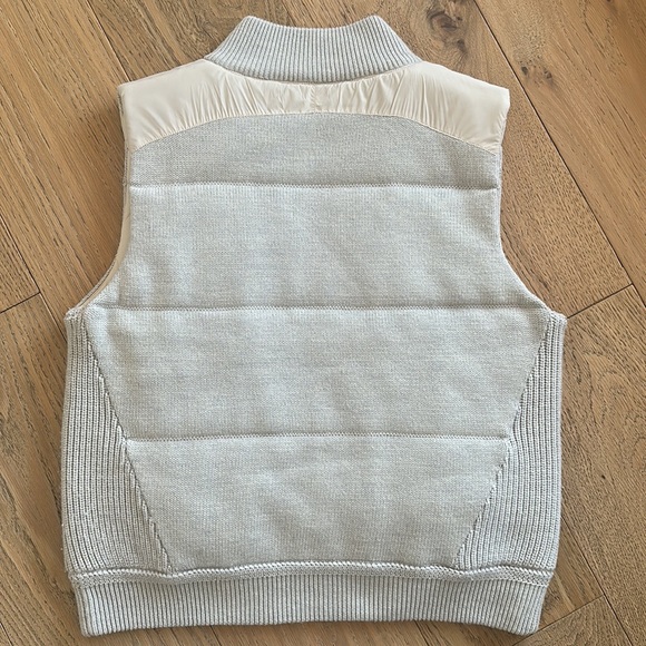 Rag & Bone Mikaela Mixed Media Vest in Ivory Multi - Picture 4 of 5